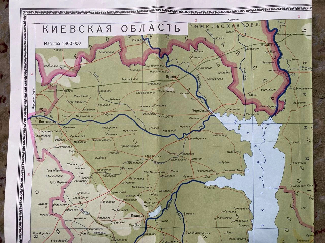 Карта Київщини